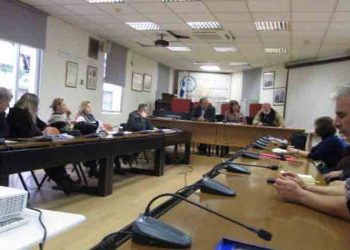 O Πρόεδρος του ΣΠΑΠ στη σύσκεψη του Σ.Τ.Ο Πολιτικής Προστασίας Χαλανδρίου