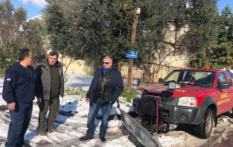 Εύσημα Πατούλη «για αποτελεσματική διαχείριση του χιονιά στο Μαρούσι»