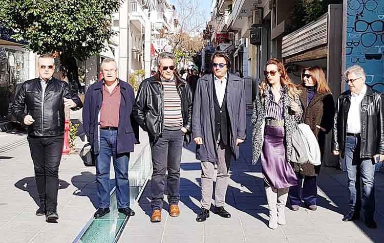 Επίσκεψη Γιάννη Νικολαράκου στην εμπορική «καρδιά» της πόλης