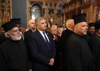 Στον εορτασμό του Αγίου Αθανασίου Πολυδρόσου ο Γιώργος Πατούλης