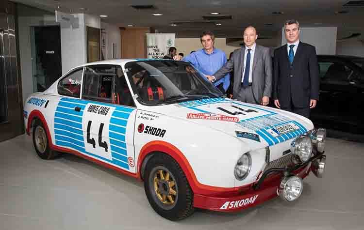 Το Skoda 130 RS του Ιστορικού Ράλι Μόντε Κάρλο στη Skoda Μακρής