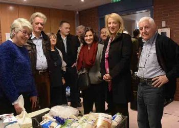 Επίσκεψη Φωτίου - Δούρου στο Κοινωνικό Παντοπωλείο Νέας Ιωνίας