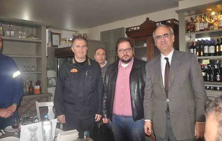 Ευχές για υγεία κι εργασία στη κοπή πίτας της Πολιτικής Προστασίας