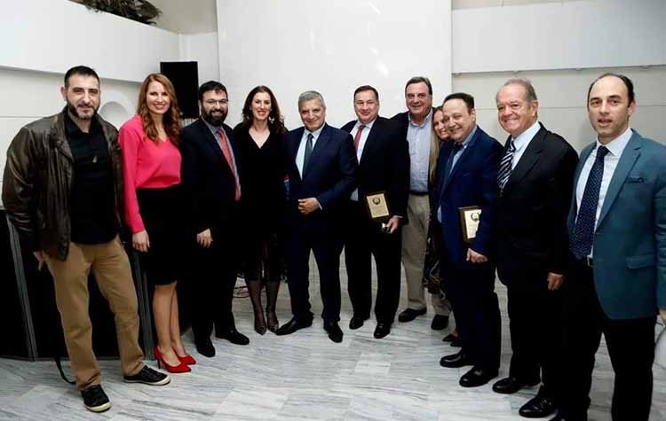O σύλλογος Ελλήνων Ολυμπιονικών βράβευσε τον Γιώργο Πατούλη
