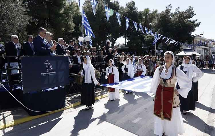 Λαμπρός εορτασμός της 25ης Μαρτίου στο Μαρούσι