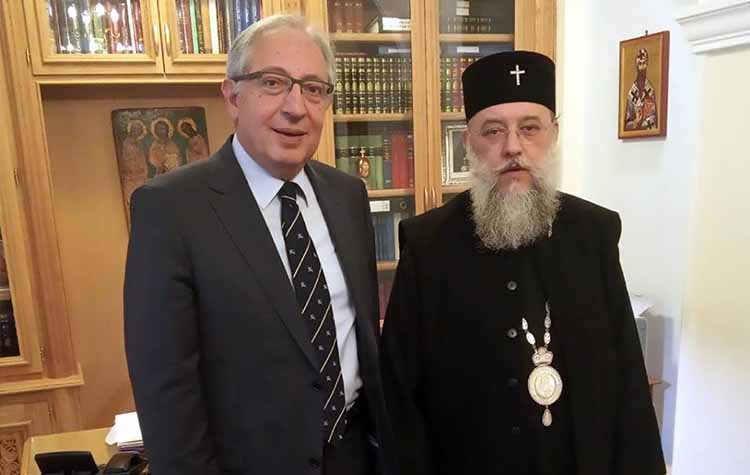 Συνάντηση Αμπατζόγλου με τον Mητροπολίτη Κύριλλο