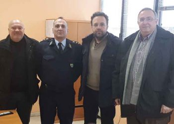Συνάντηση Άγγελου Παλαιοδήμου με τον διοικητή του Αστυνομικού Τμήματος Πεντέλης