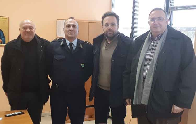 Συνάντηση Άγγελου Παλαιοδήμου με τον διοικητή του Αστυνομικού Τμήματος Πεντέλης