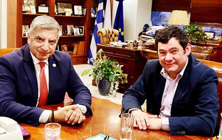 Συνάντηση του δημάρχου με τον Γιώργο Πατούλη