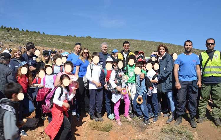 Ολοκληρώθηκε με επιτυχία η μαθητική αναδάσωση του ΣΠΑΠ στο Πεντελικό