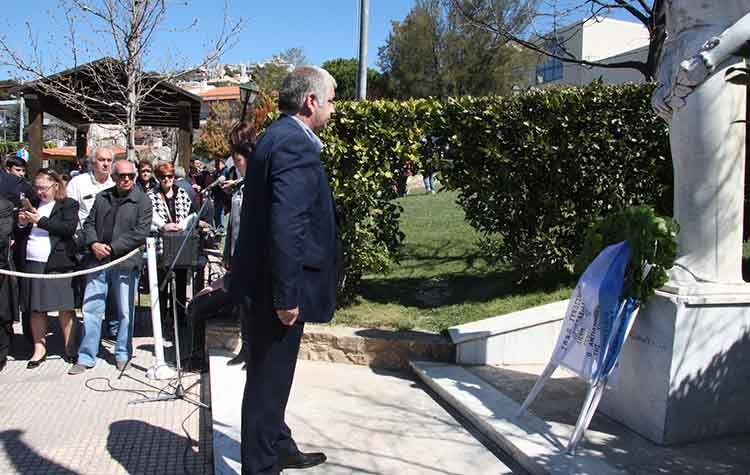 Ο Πρόεδρος του ΣΠΑΠ Βλάσσης Σιώμος στον εορτασμό της 25ης Μαρτίου