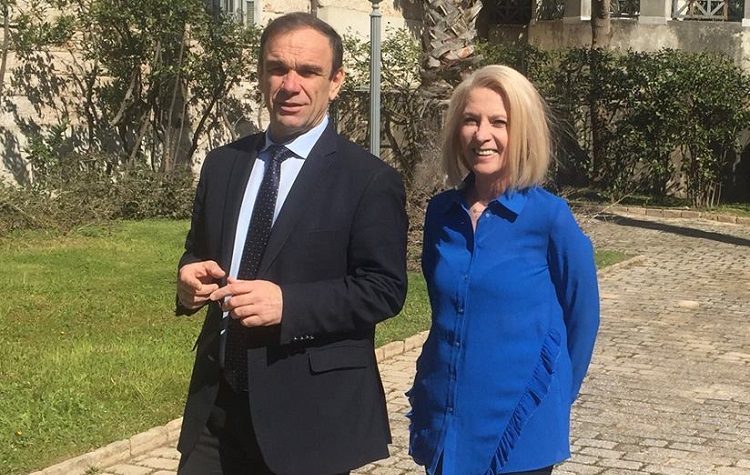 Η Καλλιόπη Πάστρα - Μάγερ στο συνδυασμό του Νίκου Χιωτάκη