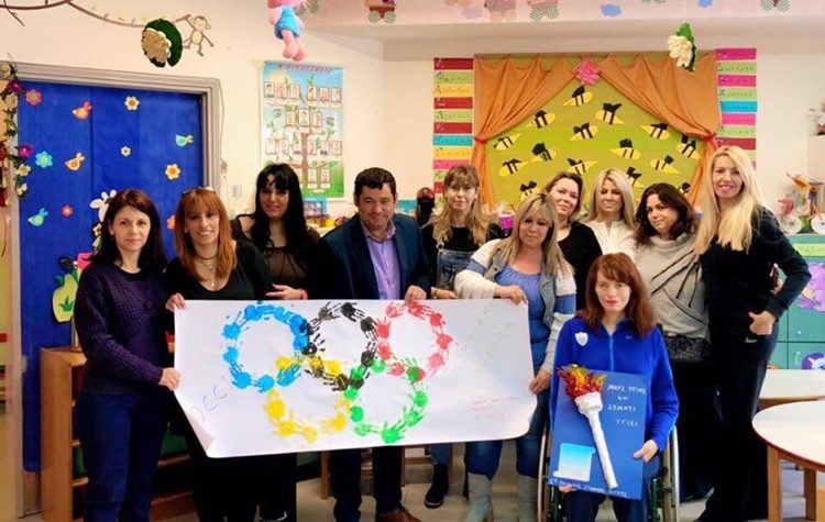 Η Παραολυμπιονίκης Χρύσα Μόρφη επισκέφθηκε τους Παιδικούς Σταθμούς