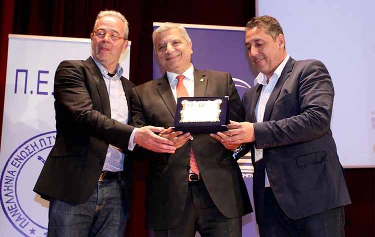 Βράβευση Πατούλη στους 6ους Παγκόσμιους Σχολικούς Αγώνες Ολυμπιακής και Αθλητικής Παιδείας