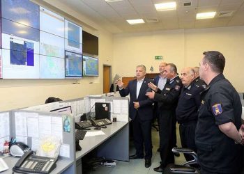 Επίσκεψη Πατούλη στο Κέντρο Επιχειρήσεων της Πυροσβεστικής