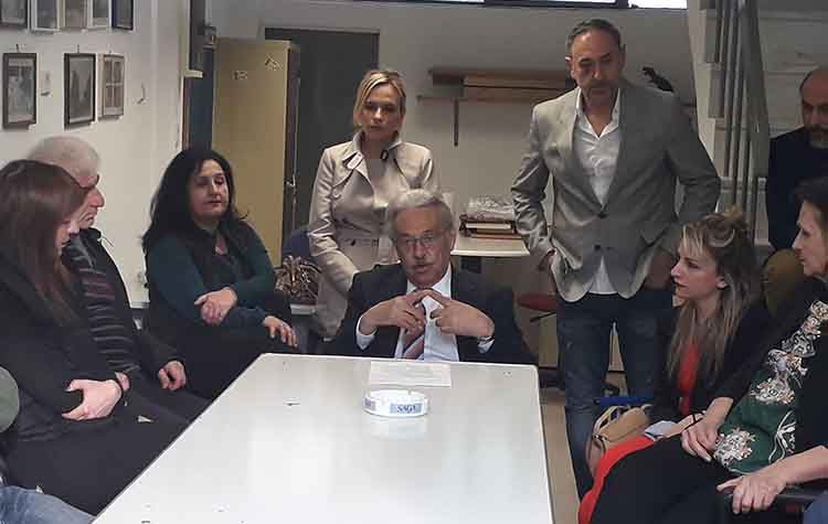 Επίσκεψη Πάνου Βραχνού στον σύλλογο Εργατικών Κατοικιών