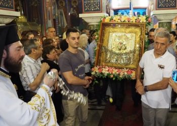 Υποδοχή της εικόνας της Παναγίας Βηματάρισσας στη Νέα Κηφισιά