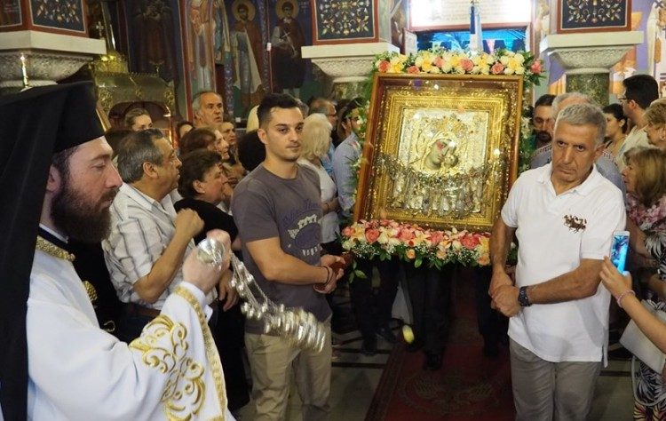 Υποδοχή της εικόνας της Παναγίας Βηματάρισσας στη Νέα Κηφισιά