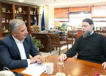 Συνάντηση Πατούλη με τον μητροπολίτη Νέας Ιωνίας και Φιλαδελφείας Γαβριήλ