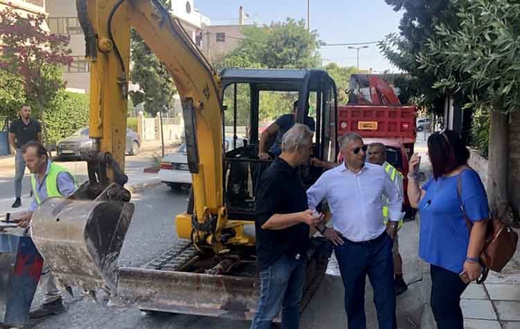 Αυτοψία Πατούλη στα αντιπλημμυρικά έργα του Πολυδρόσου