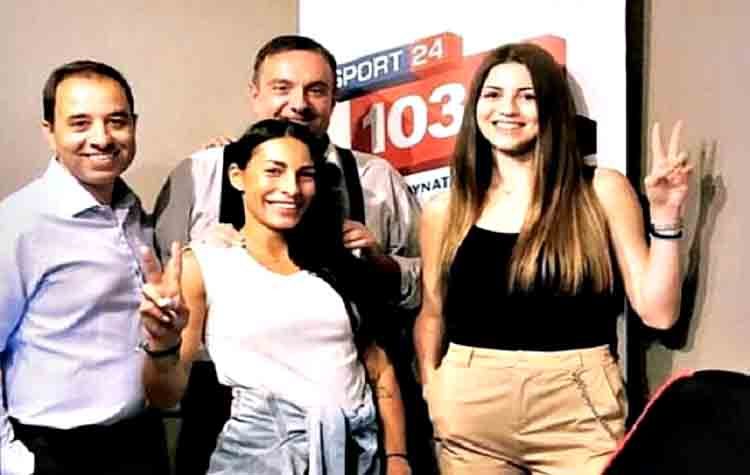 Παίκτριες του Ηρακλή Κηφισιάς η Πολίνα Τριγωνίδου και η Χαριάνθη Μανίκα