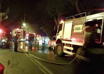 Στην κατάσβεση της πυρκαγιάς στον Διόνυσο συνέβαλε ο ΣΠΑΠ