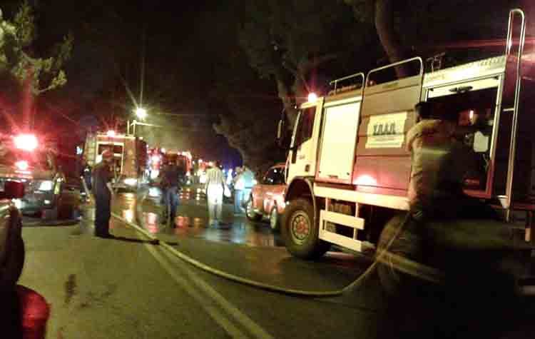 Στην κατάσβεση της πυρκαγιάς στον Διόνυσο συνέβαλε ο ΣΠΑΠ