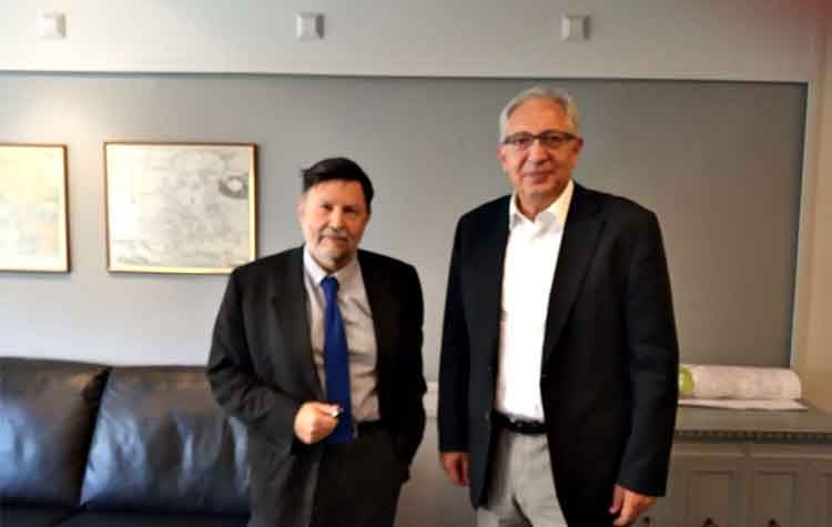 «Πολεοδομική» συνάντηση Αμπατζόγλου με τον υφυπουργό Χωροταξίας Δ. Οικονόμου