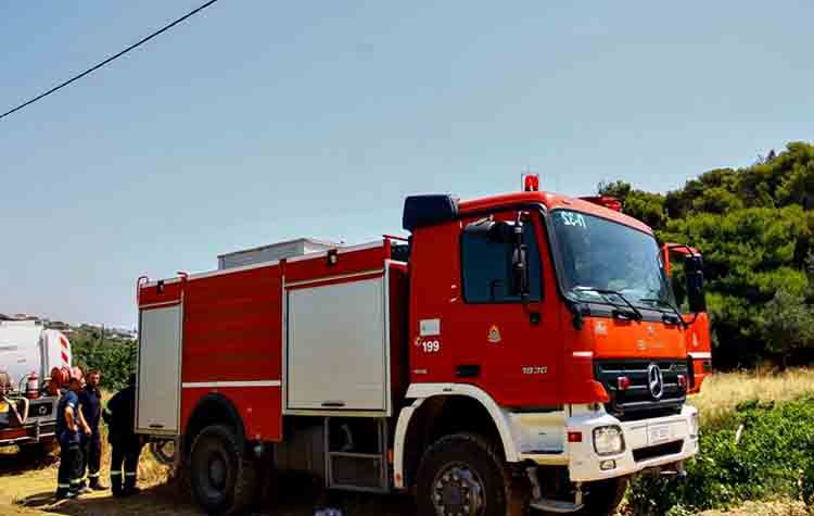 Φωτιά στην Αρτέμιδα Aττικής και στους Δελφούς Φωκίδας