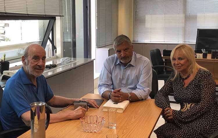 Συνάντηση Πατούλη με την πρόεδρο του «Σπιτιού του Ηθοποιού» Άννα Φόνσου