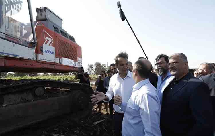 Στο Μάτι με τον πρωθυπουργό Κυριάκο Μητσοτάκη ο Γιώργος Πατούλης