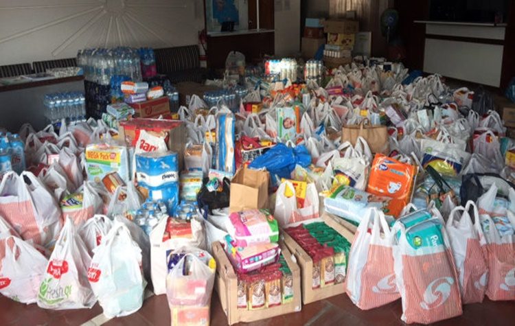 Συγκέντρωση ειδών πρώτης ανάγκης για τους πυρόπληκτους