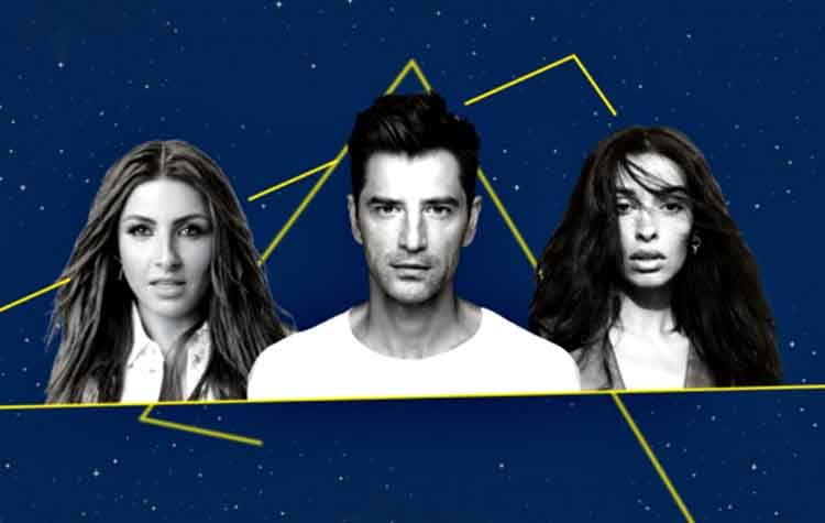 Σάκης Ρουβάς, Έλενα Παπαρίζου, Ελένη Φουρέιρα μαζί στον Ιππόδρομο