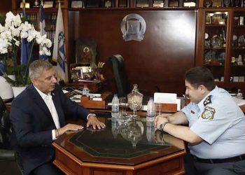 Συνάντηση Γ. Πατούλη με τον αρχηγό της ΕΛΑΣ Μ. Καραμαλάκη