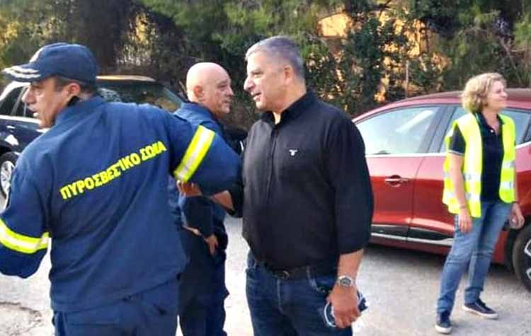 Γ. Πατούλης: « Άμεση η ανταπόκριση της Περιφέρειας στη πυρκαγιά της Νέας Μάκρης»