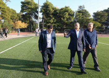 Επίσκεψη Πατούλη στις εγκαταστάσεις του Δημοτικού Σταδίου Πεύκης