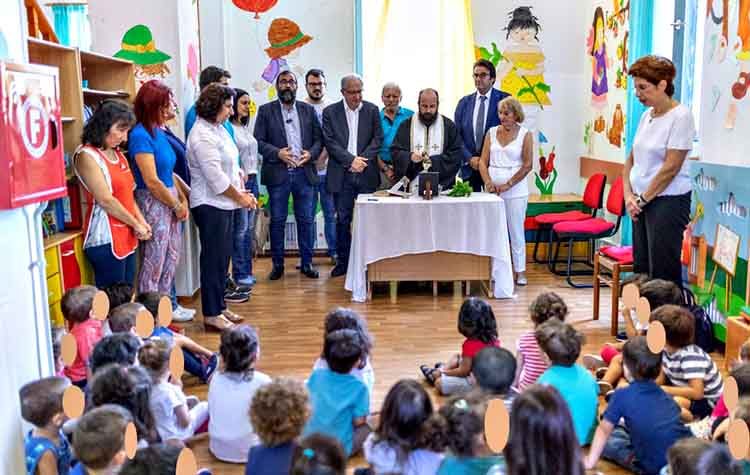 Στον αγιασμό του παιδικού σταθμού «Νέο Τέρμα» ο Θ. Αμπατζόγλου