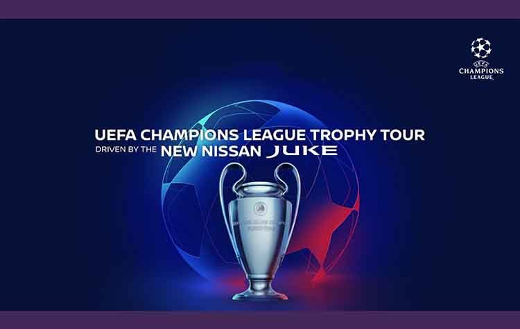 Το ολοκαίνουργιο Nissan JUKE στο 2019 / 20 UEFA Champions League Trophy Tour