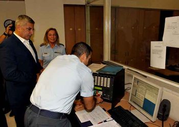 Επίσκεψη Πατούλη στον Θάλαμο Παρακολούθησης Ελέγχου Κυκλοφορίας της ΓΑΔΑ