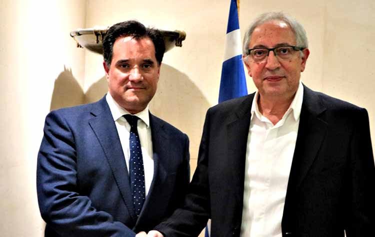 Συνάντηση Αμπατζόγλου με Άδωνι Γεωργιάδη για δάνεια και έργα ανάπτυξης