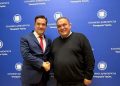 Δεξιά ο Χαράλαμπος Μπονάτσος με τον Άδωνι Γεωργιάδη