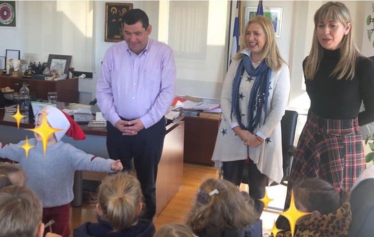 Τα παιδιά των Δημοτικών Παιδικών Σταθμών στο Δημαρχείο