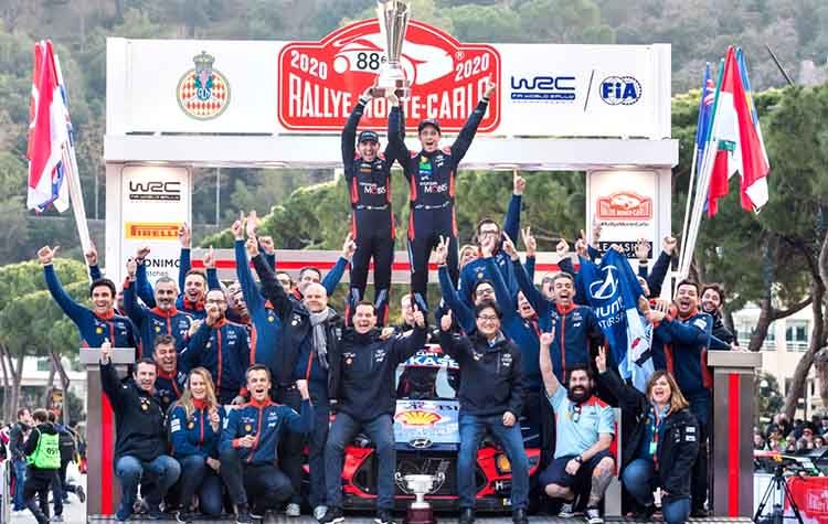 Πρωτιά για τη Hyundai στο Rallye Monte Carlo