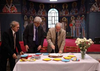 Στην πίτα του συλλόγου Αγίας Φιλοθέης ο Θ. Αμπατζόγλου