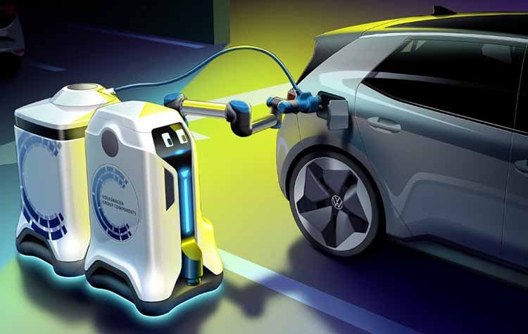 Αυτόνομα ρομπότ φόρτισης ηλεκτρικών αυτοκινήτων από τη Volkswagen