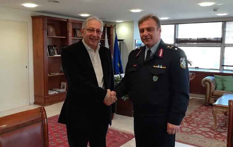 Συνάντηση Αμπατζόγλου με το νέο αστυνομικό διευθυντή ΒΑ Αττικής
