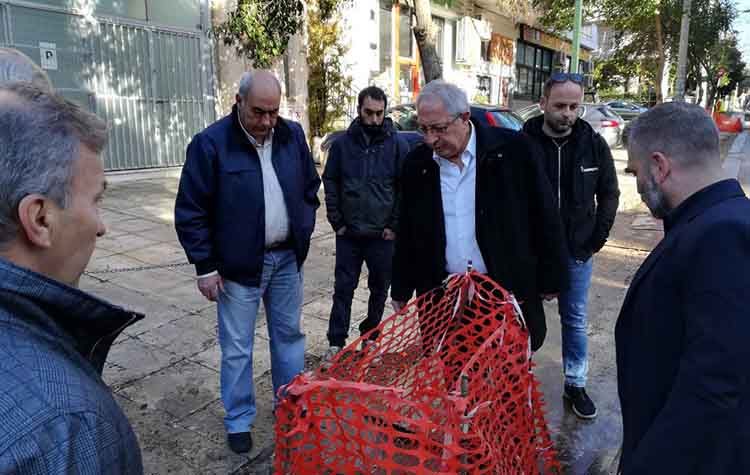 Αυτοψία Αμπατζόγλου στα εκτελούμενα έργα της Κοκκινιάς