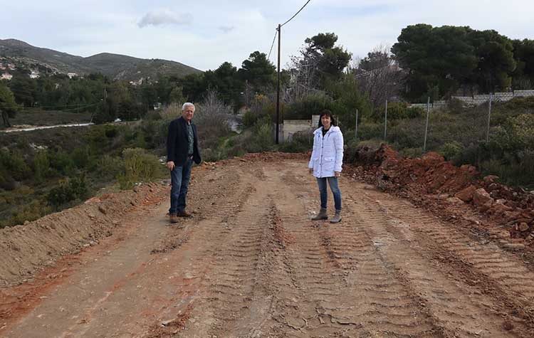 Αυτοψία της Δ. Κεχαγιά στα έργα  για την αποχέτευση στην Καλλιθέα