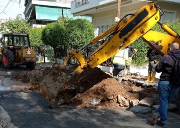 Χωρίς νερό δρόμοι του Συνοικισμού