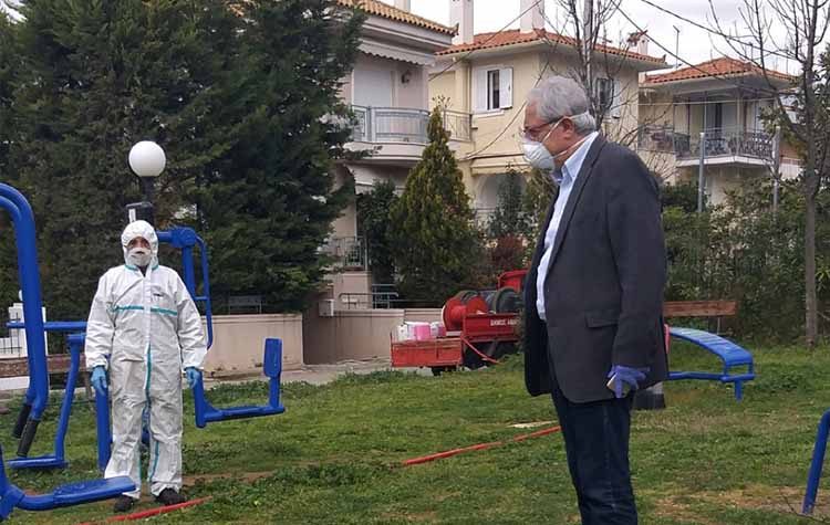 Καθαριότητα και απολύμανση σε κοινόχρηστους χώρους και κάδους